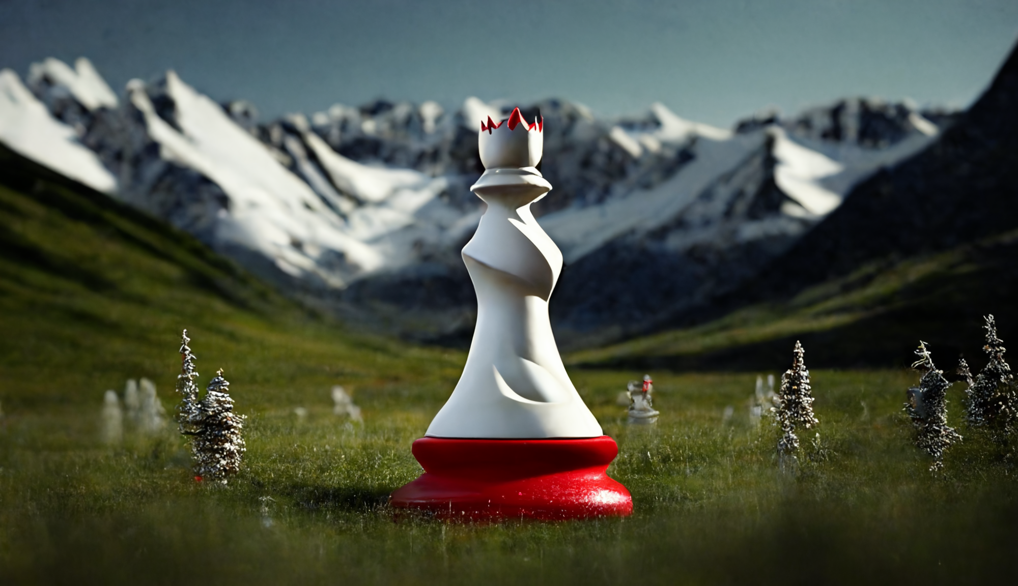 A chess king made of technical ceramics, in pure white with very fine red accents, symbolizing the precision and quality of the company's products. The image is featured on the redesigned website, launched to align with the parent company's branding and content guidelines.